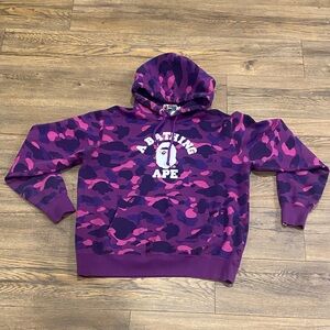A Bathing Ape Purple Camo Hoodie